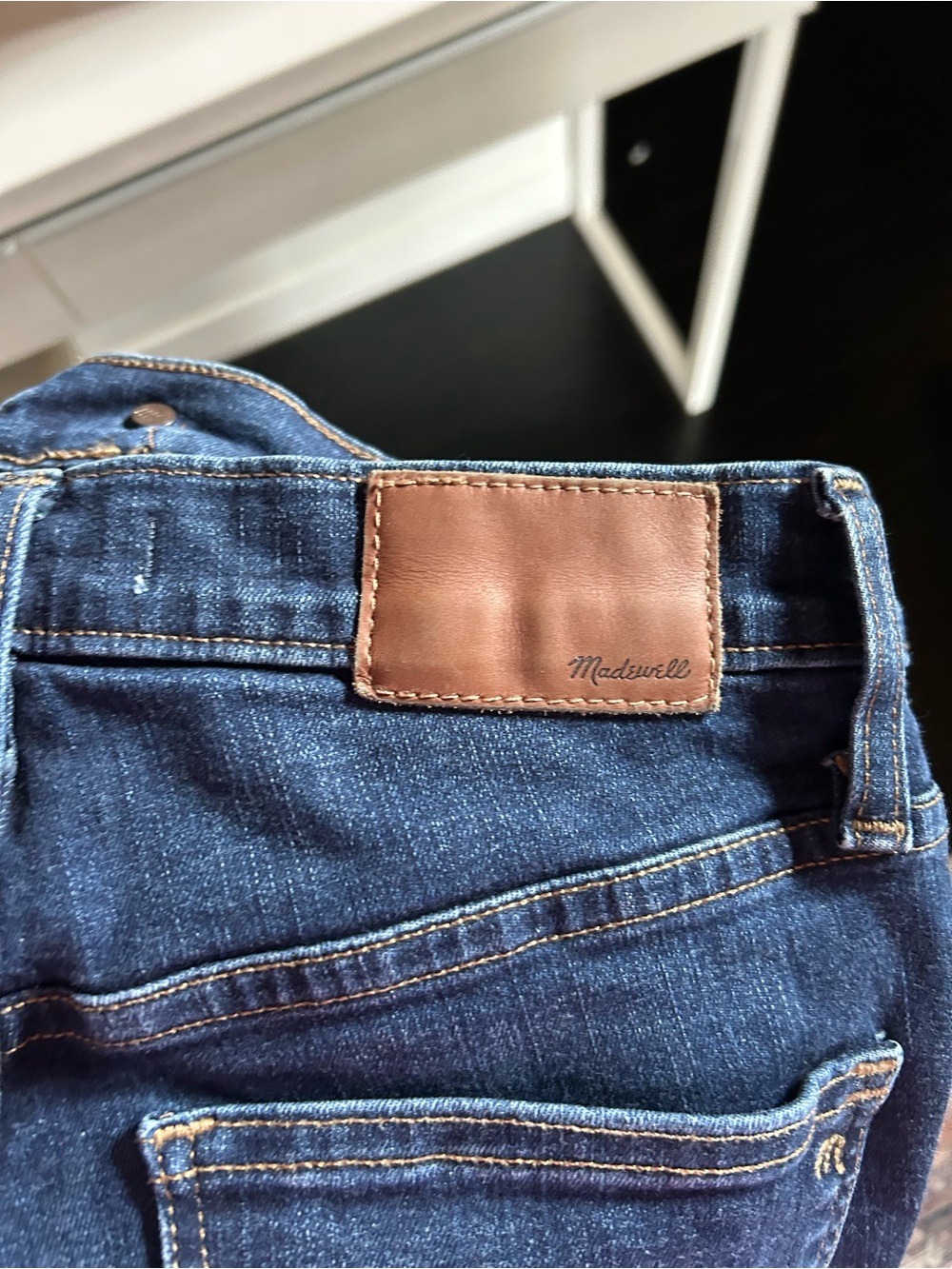 Madewell Dark Blue High-Rise Skinny Jeans